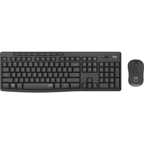 Logitech MK295 Silent Wireless Combo Full-size (100%) Wireless RF Wireless QWERTY Graphite Mouse included