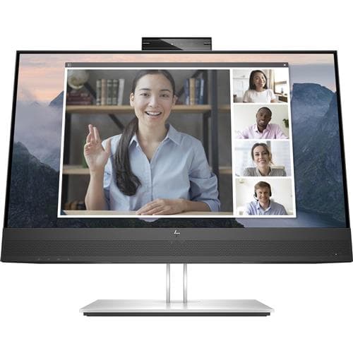 HP E24mv G4 FHD Conferencing Monitor 60.5 cm (23.8") 1920 x 1080 pixels Full HD LCD 5 ms Black Silver