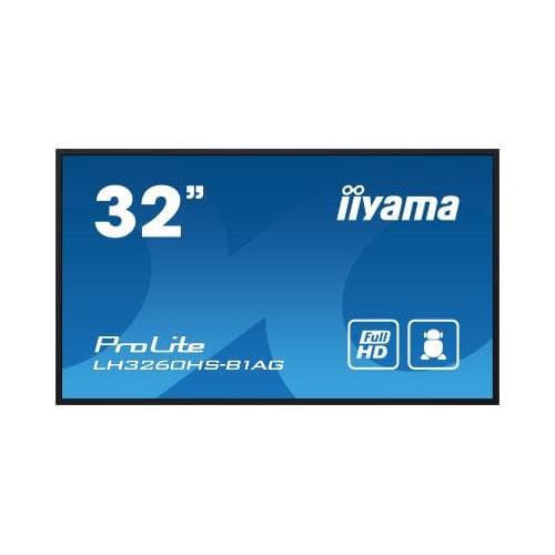 iiyama LH3260HS-B1AG Signage Display Digital A-board 80 cm (31.5") LED Wi-Fi 500 cd/m Full HD Black Built-in processor Android 11 24/7