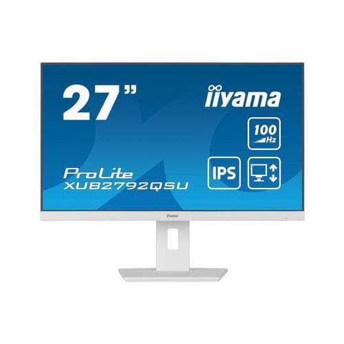 iiyama ProLite XUB2792QSU-W6 computer monitor 68.6 cm (27") 2560 x 1440 pixels Quad HD LED White
