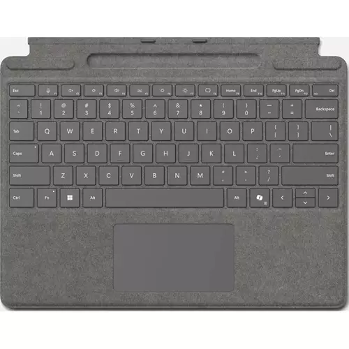 Microsoft Surface Pro Keyboard with pen storage for Business Microsoft Cover port Platinum