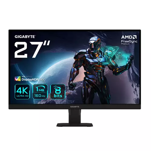 GIGABYTE GS27U 27" UHD Gaming Monitor - 3840 x 2160 160Hz 1ms 350 cd/m Display HDR400 HDMI 2.1 Displayport 1.4