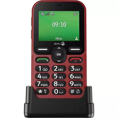 Doro Leva E10 6.1 cm (2.4") 118.9 g Red Senior phone