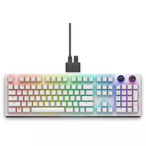 Alienware Tri-Mode AW920K Full-size (100%) Wired & Wireless USB + RF Wireless + Bluetooth Mechanical RGB LED White