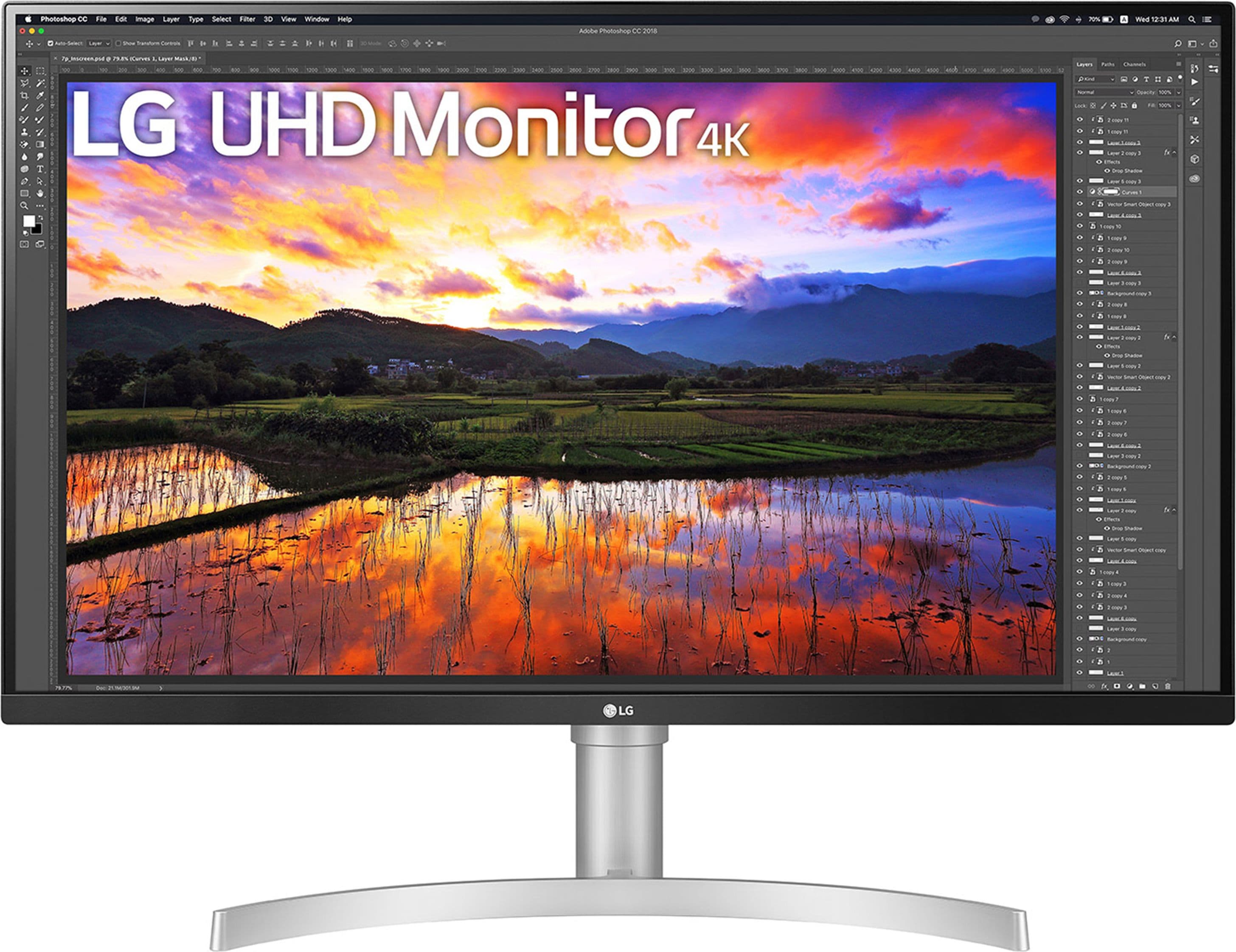 LG 32UN650K-W computer monitor 81.3 cm (32") 3840 x 2160 pixels 4K Ultra HD LED White