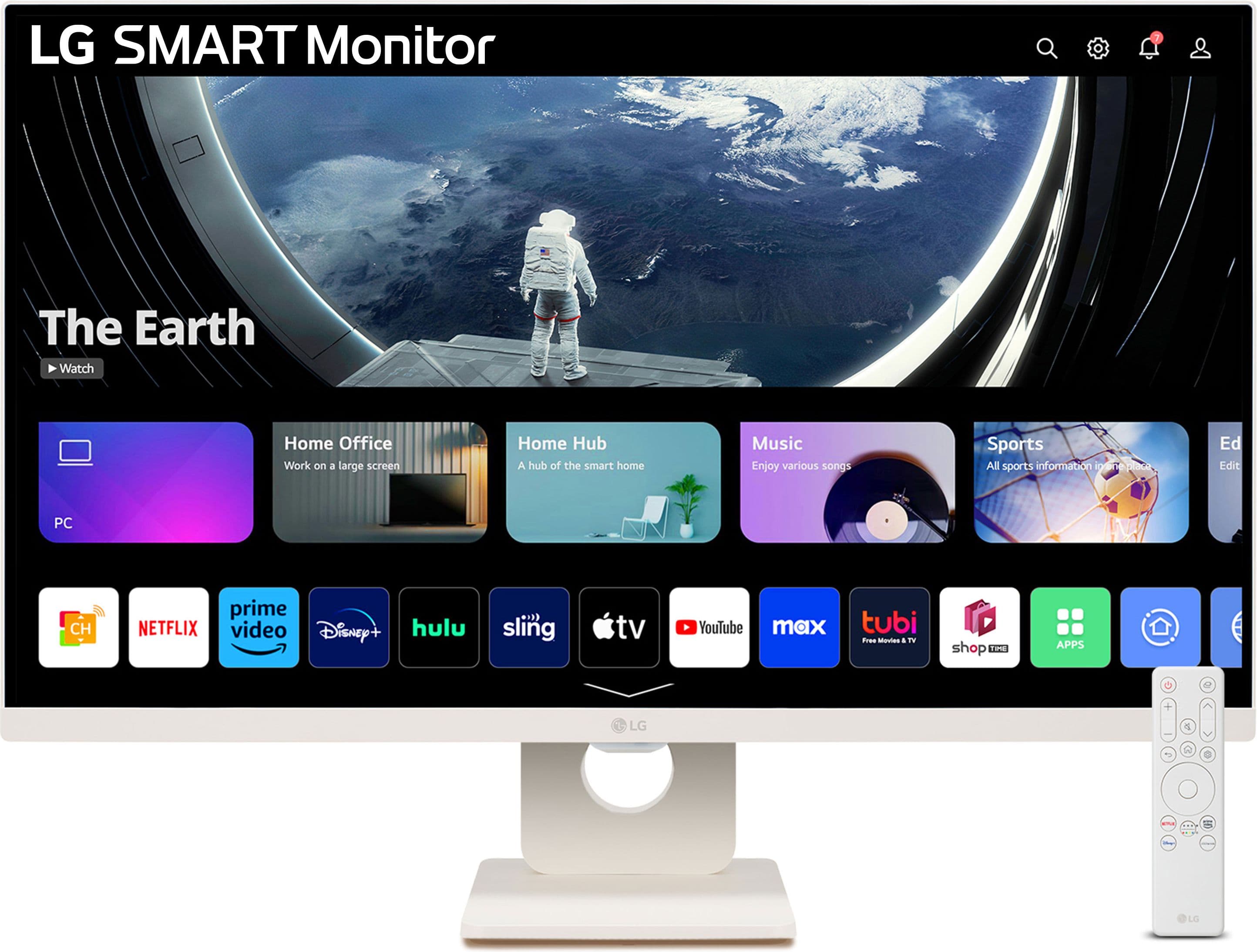 LG SMART 27" Full HD 100Hz Monitor - White, White