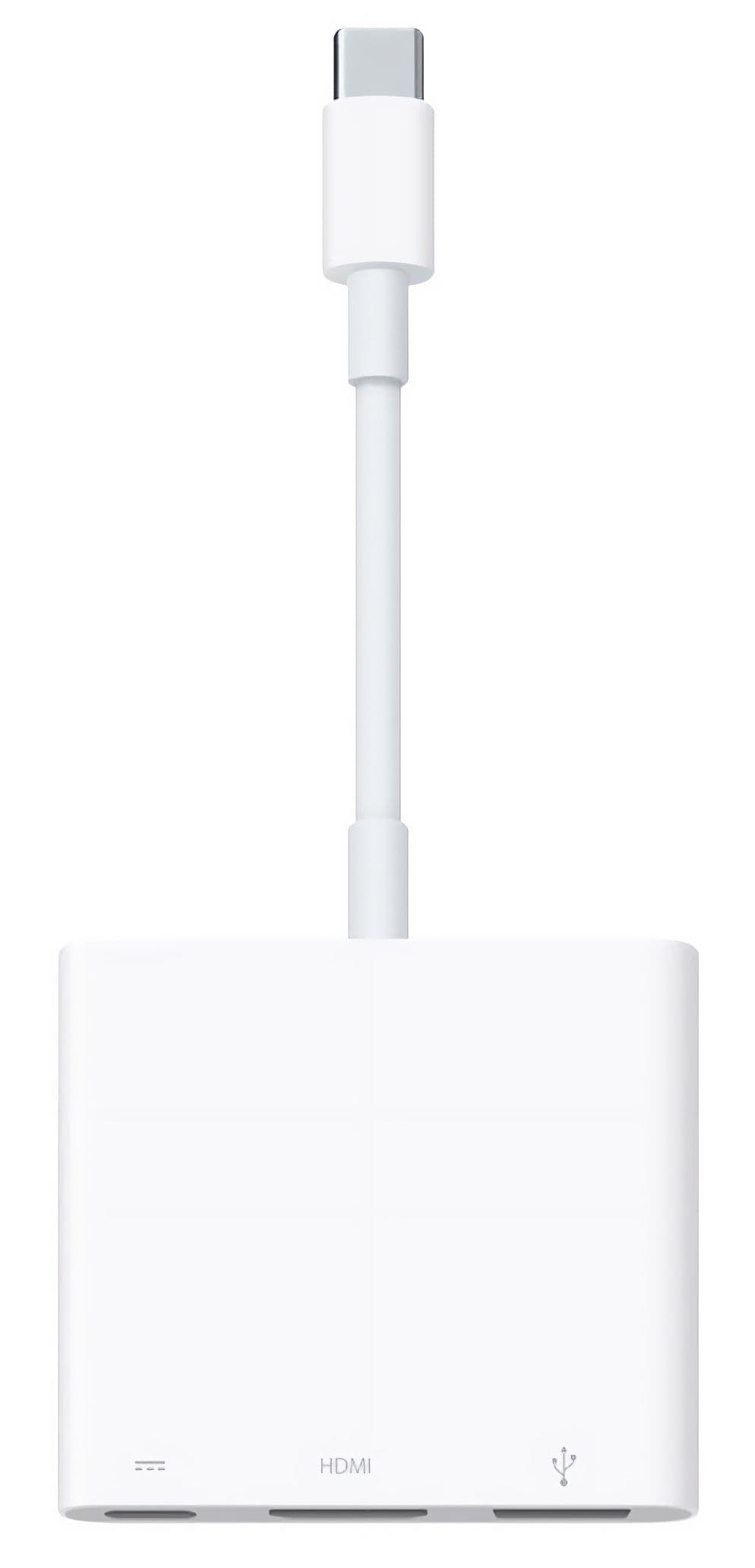 Apple USB-C Digital AV Multiport Adapter - White, White