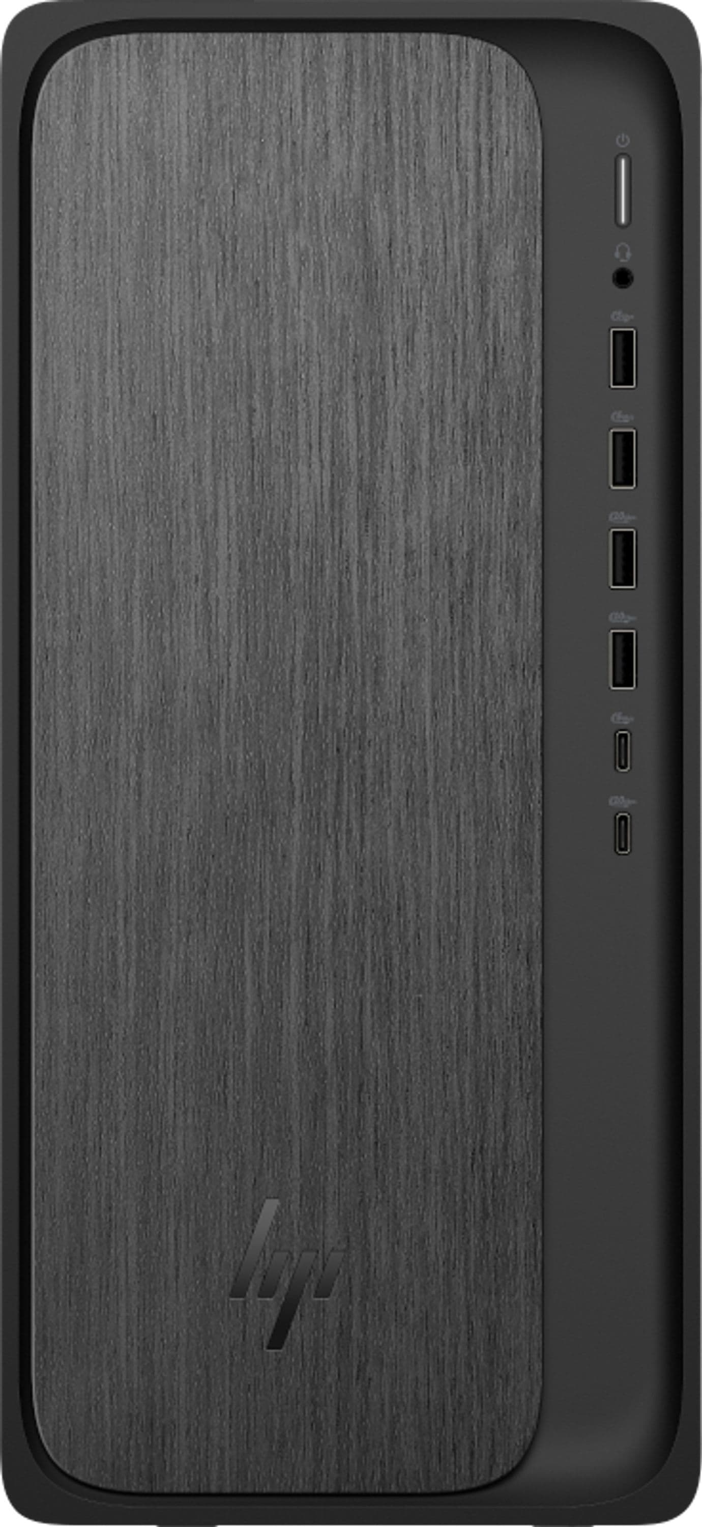 HP OmniDesk M02-0006na Tower - AMD Ryzen™ 5, 512GB SSD 2025 - Gray Wood, Grey