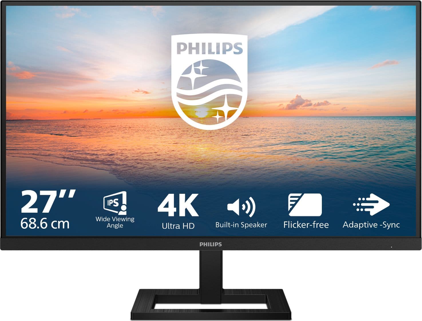 Philips 1000 series 27E1N1800AE/00 68.6 cm (27") 3840 x 2160 pixels 4K Ultra HD LED 4 ms Black