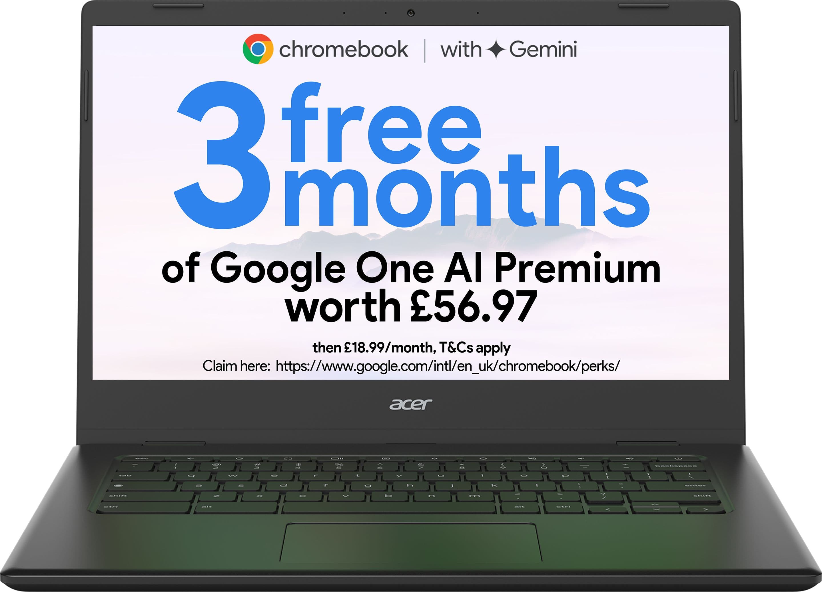Acer 14" Chromebook 314 CBOA314-1H Intel® Celeron® N-series, 4GB RAM, 64GB, eMMC, Full HD, - Black, Black