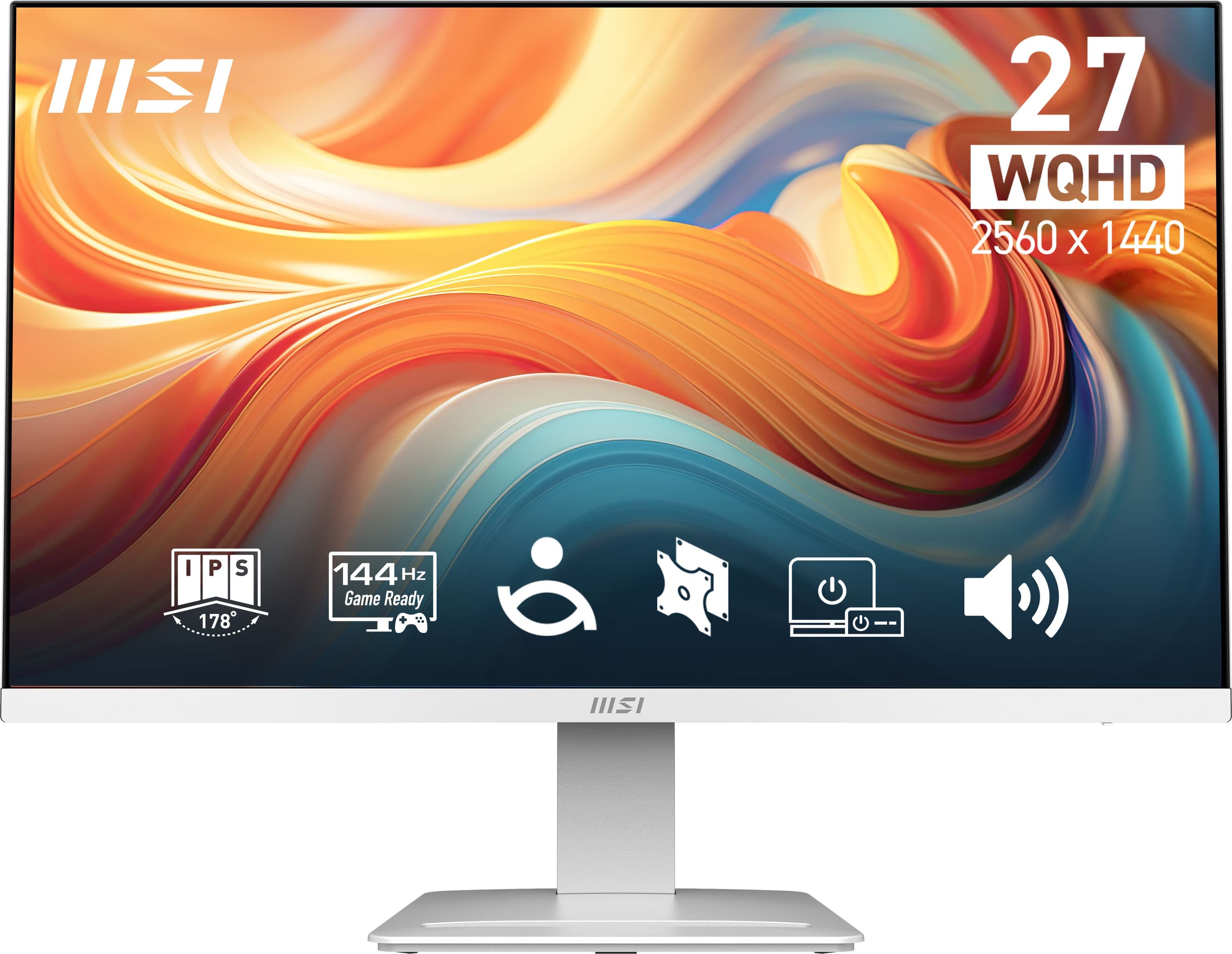 MSI Pro MP273QW E14 computer monitor 68.6 cm (27") 2560 x 1440 pixels Wide Quad HD White