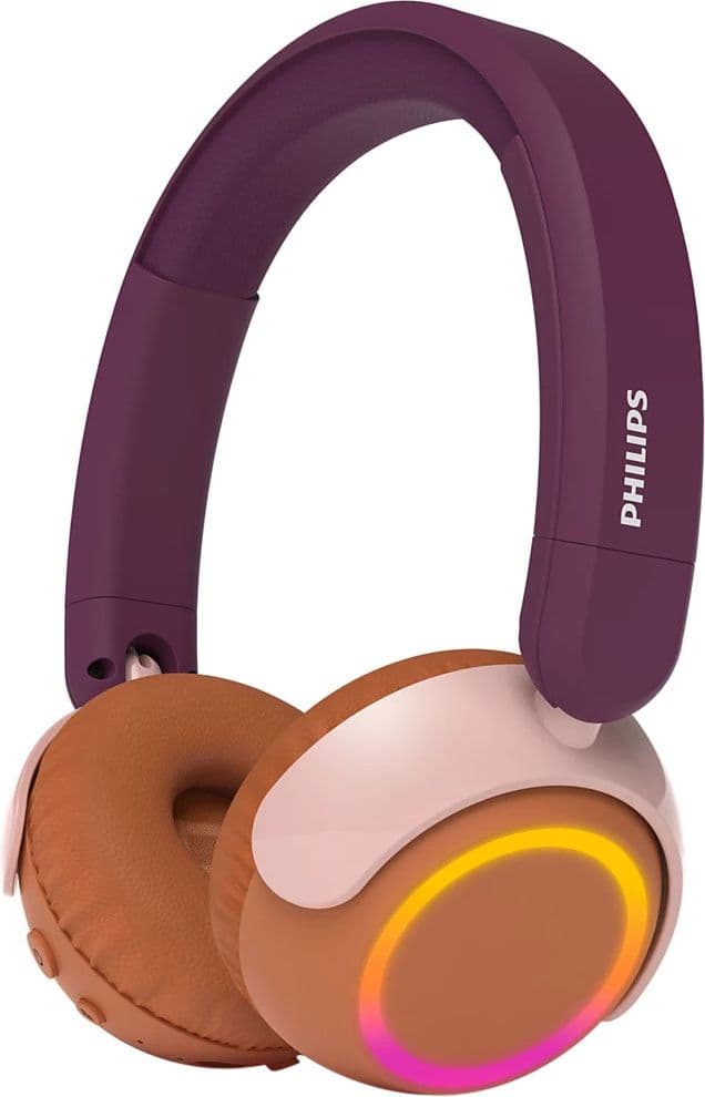 Philips 4000 series Kids' Wireless On-Ear Headphones - Magenta / Purple, Red