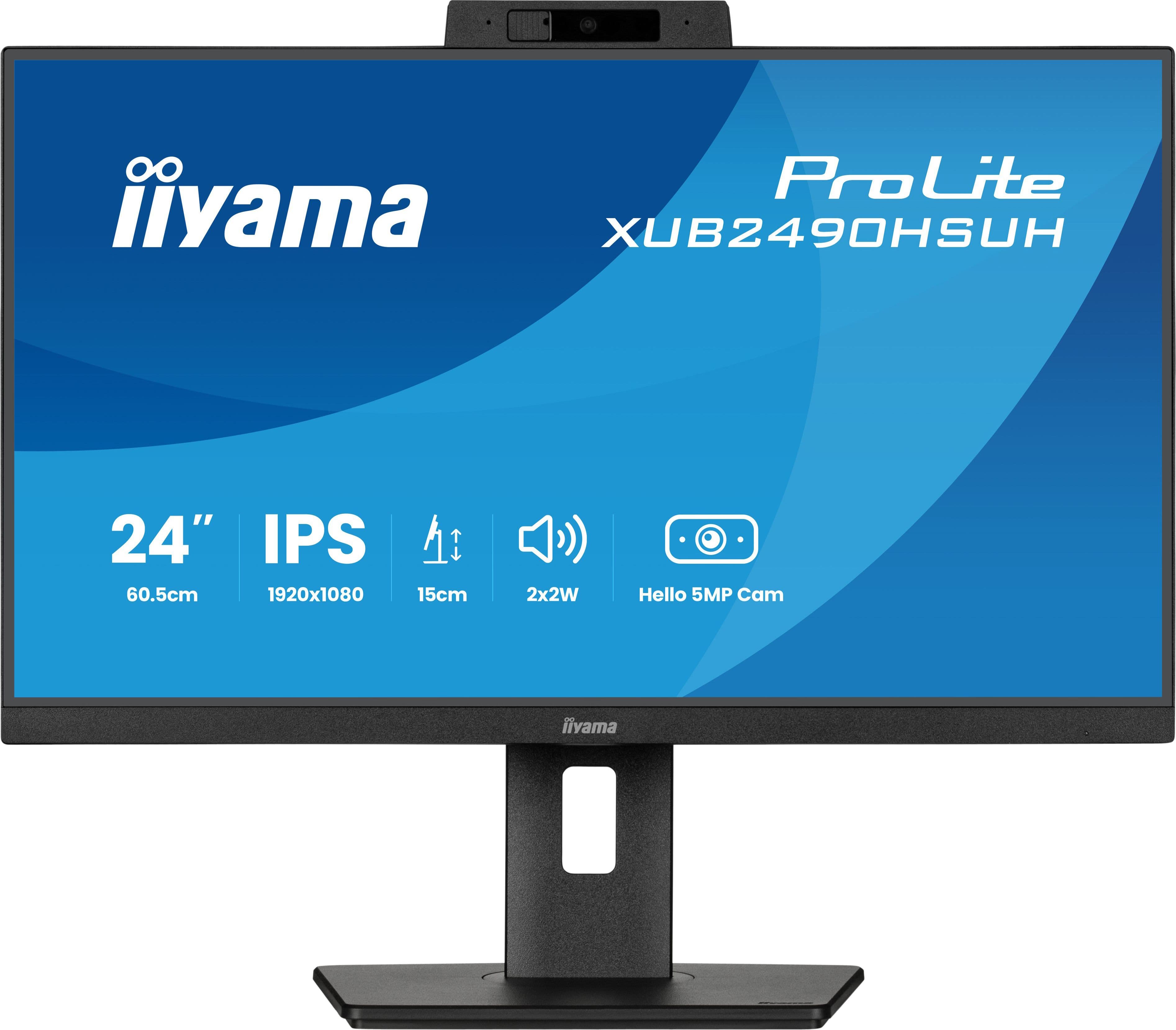 iiyama XUB2490HSUH-B2 computer monitor 60.5 cm (23.8") 1920 x 1080 pixels Full HD LED Black