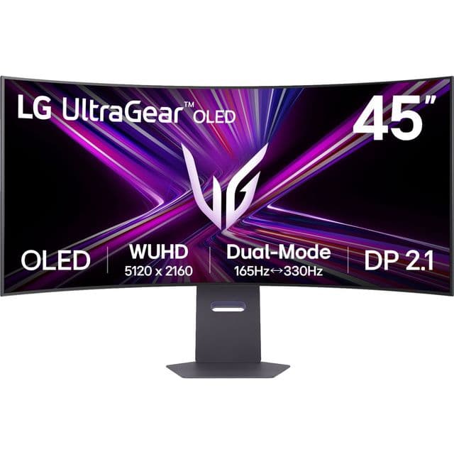 LG UltraGear OLED GX9 5K2K 45" 5K Ultra HD 165Hz OLED Gaming Monitor with FreeSync™ Premium Pro and NVidia G-Sync - Black