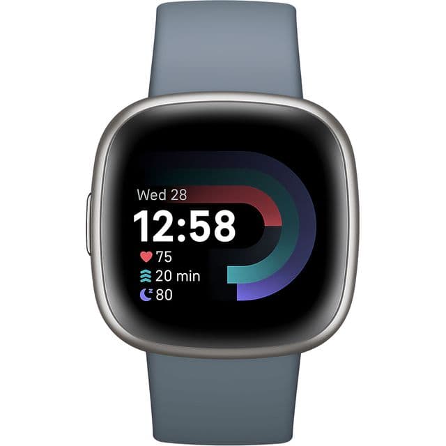 Fitbit Versa 4 Digital Touchscreen Platinum GPS (satellite)