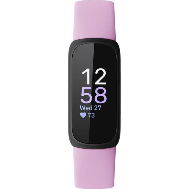 Fitbit Inspire 3 Black with Lilac Bliss Band Fitness Tracker