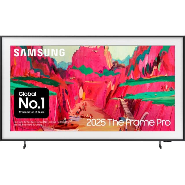 Samsung 2025 65" The Frame Pro Art Mode Neo QLED 4K HDR Smart TV 165.1 cm (65") 4K Ultra HD Wi-Fi Black