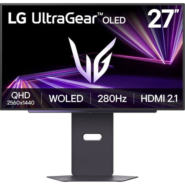 LG 27" Quad HD 280Hz OLED Gaming Monitor with FreeSync™ Premium Pro and NVidia G-Sync - Black