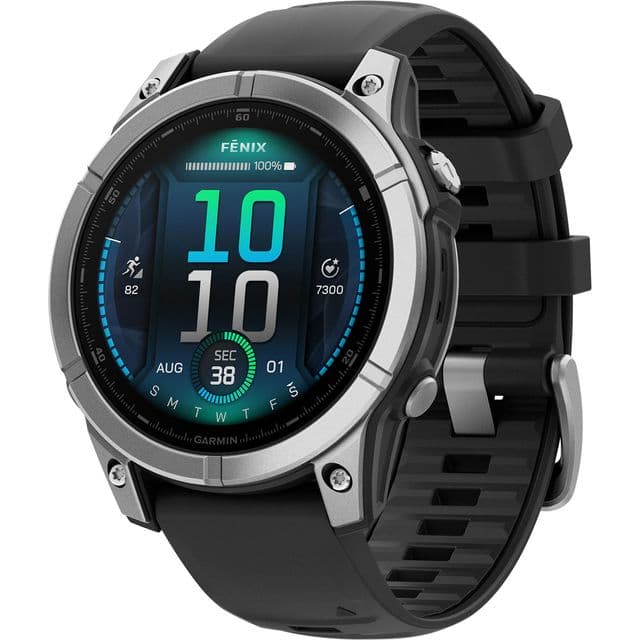 Garmin fenix® E - 47mm, GPS - 47mm - Stainless Steel / Black