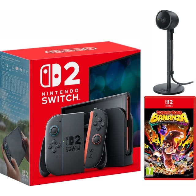 Nintendo Switch 2 256GB with Donkey Kong + Camera - Black