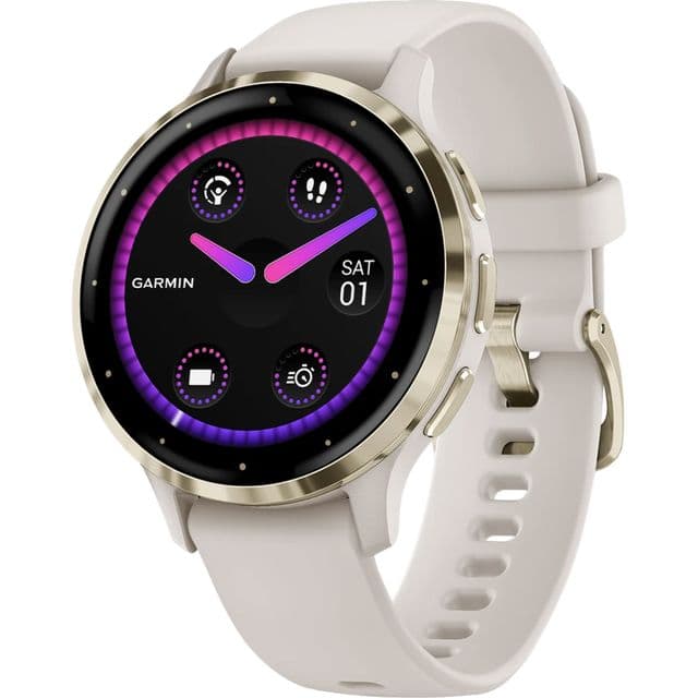 Garmin Venu® 3S, GPS - 41mm - Soft Gold / Ivory