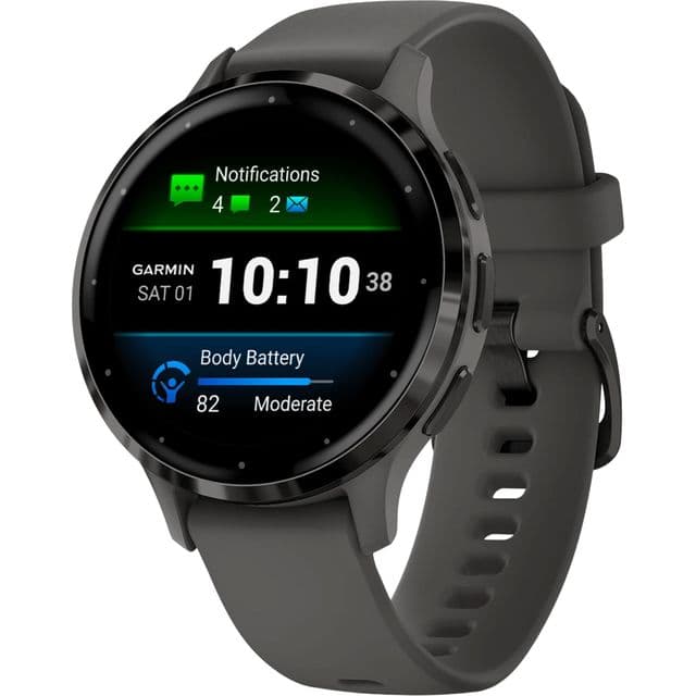 Garmin Venu® 3S, GPS - 41mm - Slate / Pebble Grey