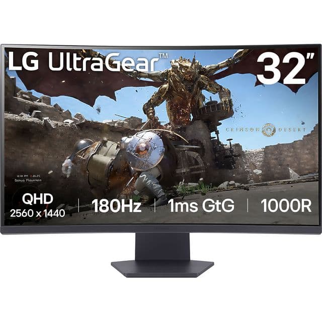 LG 32GS60QC-B computer monitor 80 cm (31.5") 2560 x 1440 pixels Quad HD LCD Black