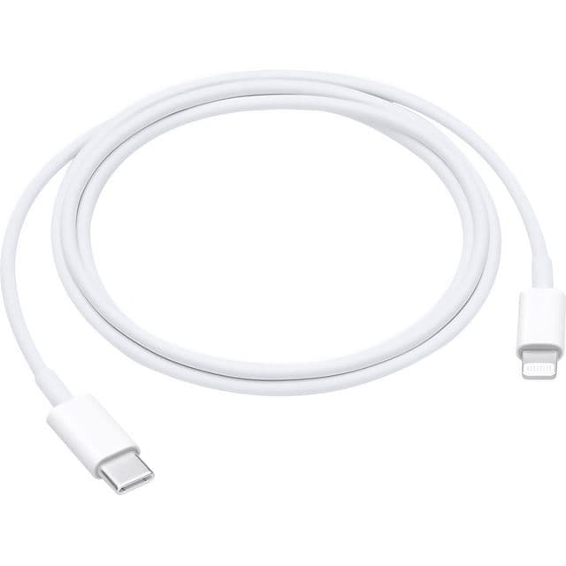 Apple 1m Lightning to USB Type-C Cable - White, White