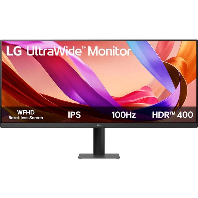LG UltraWide U5 Monitor (34U511A) - 34-inch 21:9 UltraWide™ WFHD (2560x1080) IPS Display, sRGB 99%, HDR400, 100Hz Refresh Rate, Eye-Care Features, Clutter-free Design, Height Adjustable
